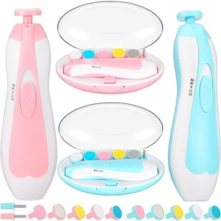 6-in-1 Baby Nail Trimmer – Safe & Silent Electric Nail Clipper for Newborns & Toddlers